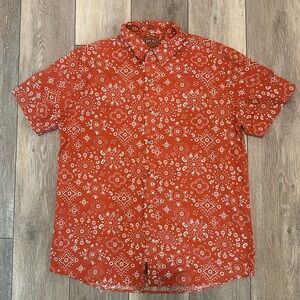 Red Ale Short Sleeve button down